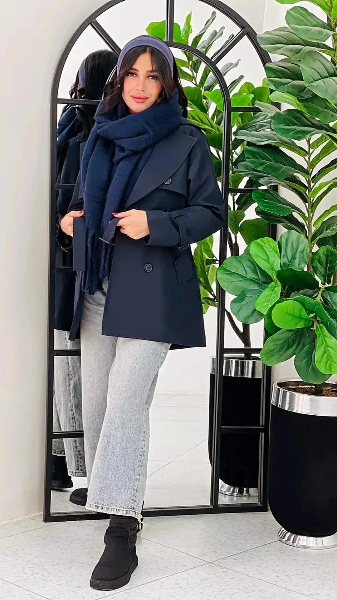 بارانی کوتاه زنانه ضدآب آستر‌دار